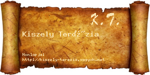Kiszely Terézia névjegykártya